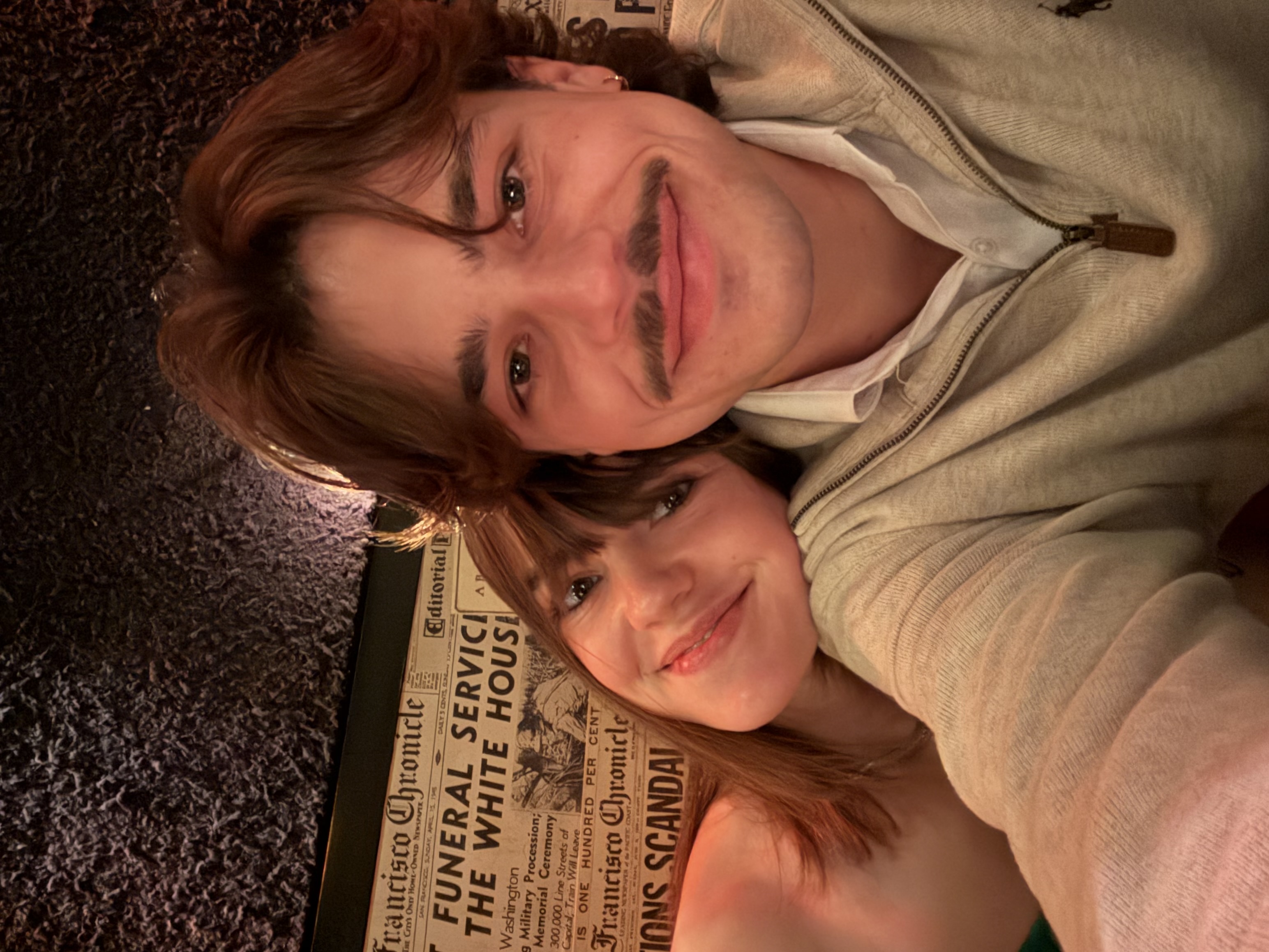 Alex and Victoria smiling together