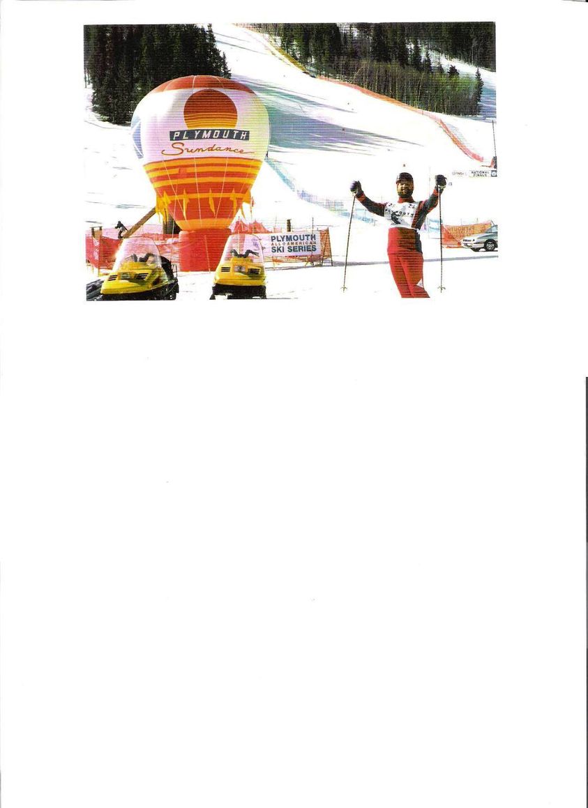 Vince at a Plymouth Sundance ski race